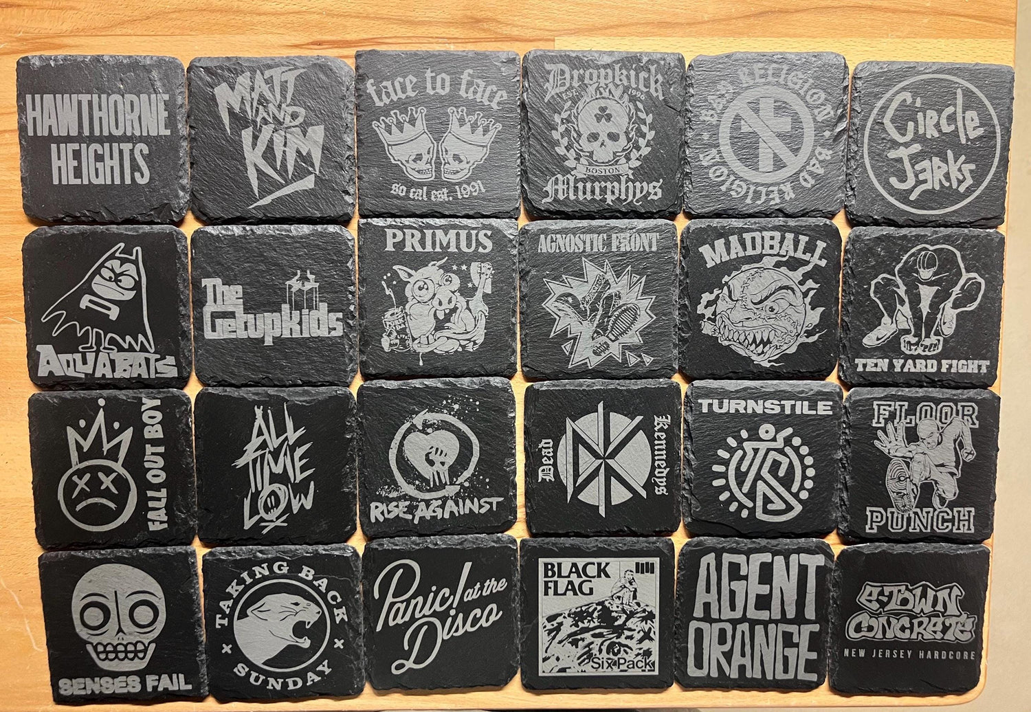 All Slate Coaster Sets
