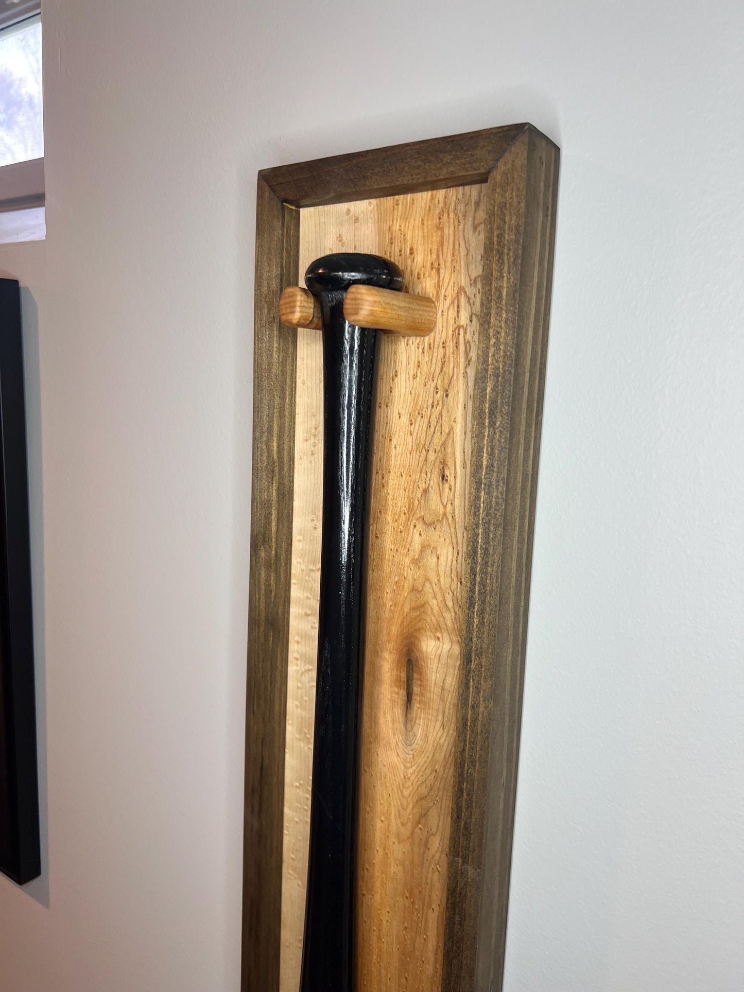 Baseball Bat Display - Autographed Bat / Memorabilia Wall Mount Holder - Handmade to Order