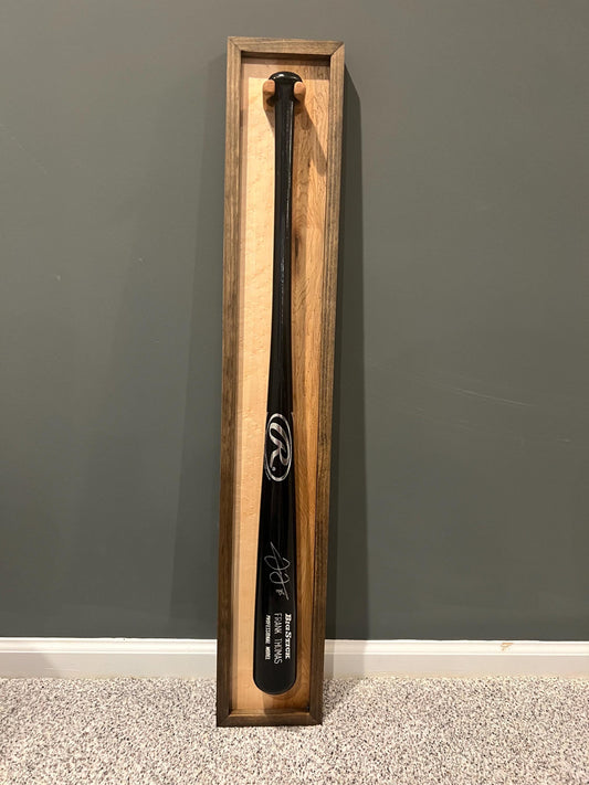 Baseball Bat Display - Autographed Bat / Memorabilia Wall Mount Holder - Handmade to Order