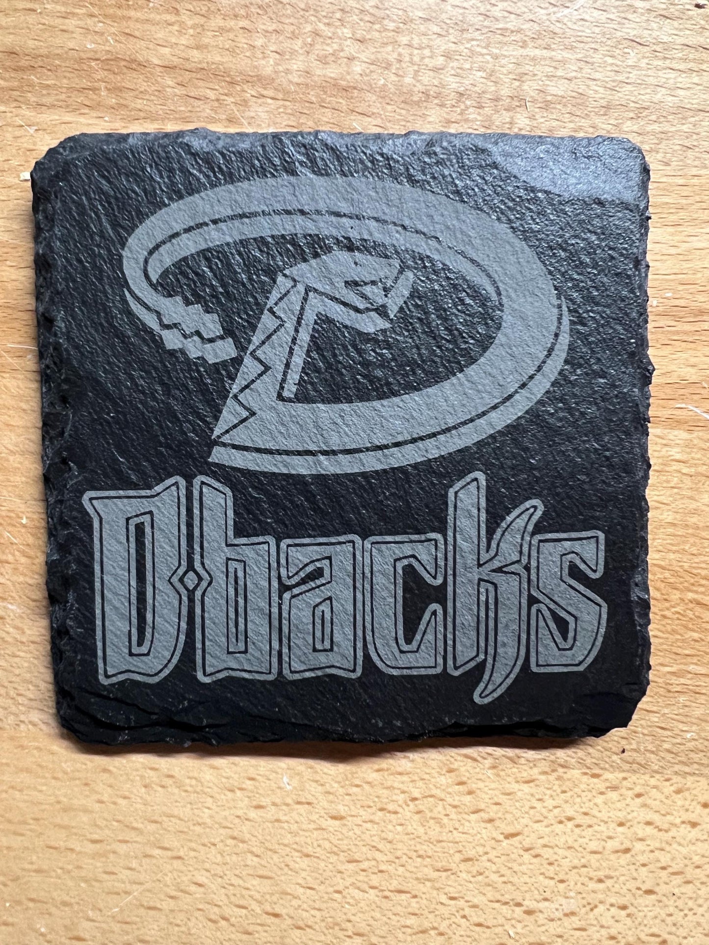 Arizona / Phoenix Sports - Cardinals, Suns, Diamondbacks, Coyotes -  4” Slate Coasters - Set of Four Coasters - Optional Coaster Holder